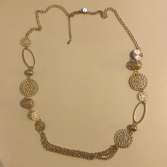 Golden Lovisa necklace - Picture 2 of 4